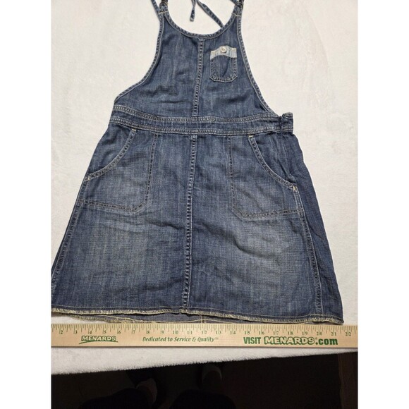 Levi's Women's Mini Overall Denim Dress Size Small/Petite Blue Straps Pockets - Picture 8 of 8